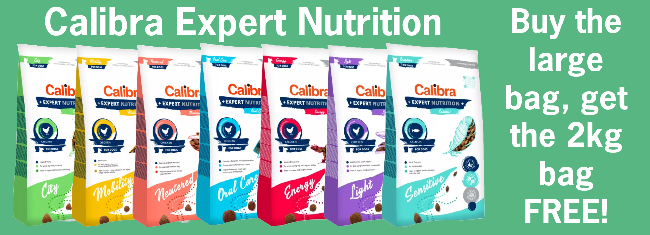 Buy any large bag of Calibra Expert Nutrition and get the 2kg bag free